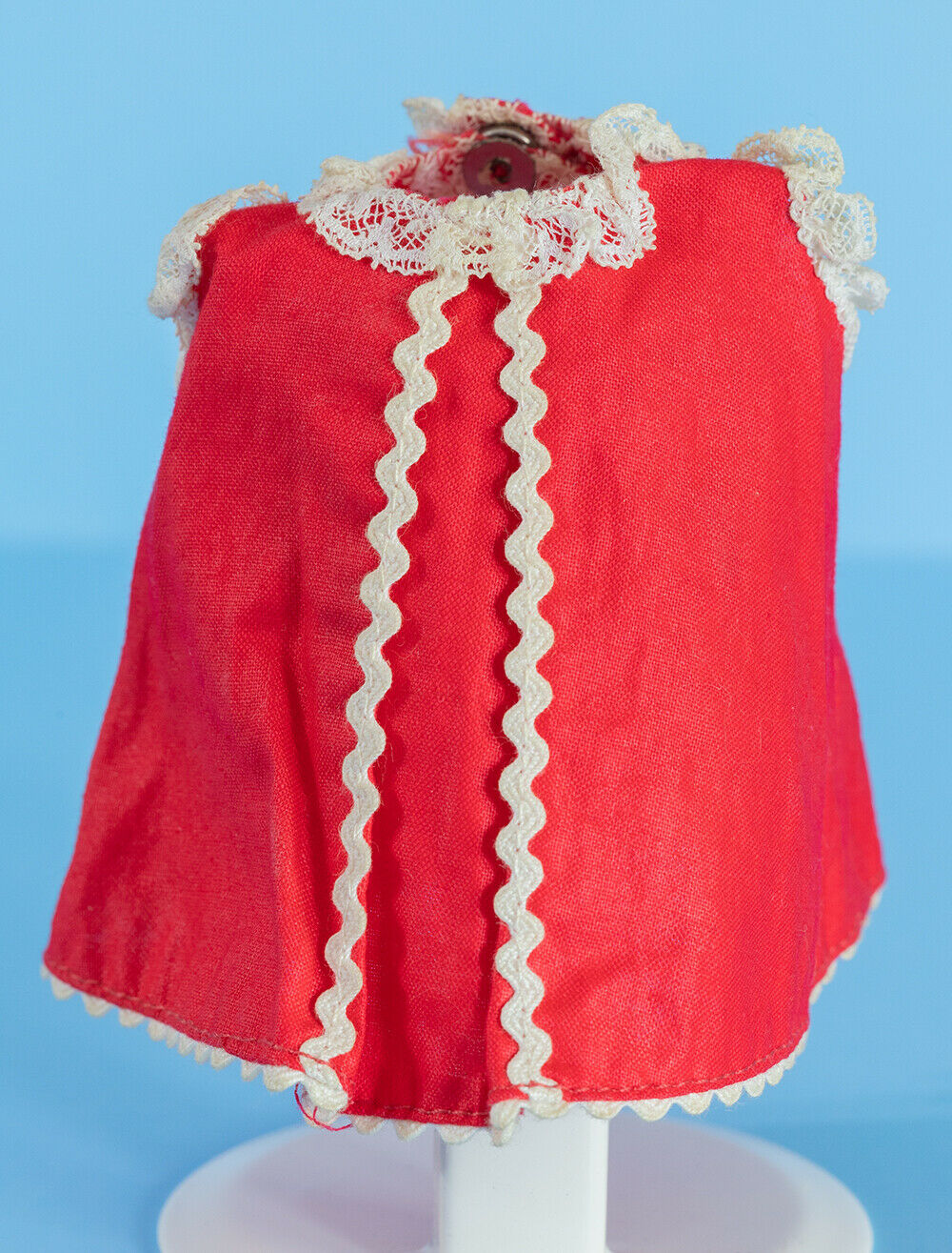 Vintage 1964 Madame Alexander Wendykin Tagged Red Dress #0608 - No Doll