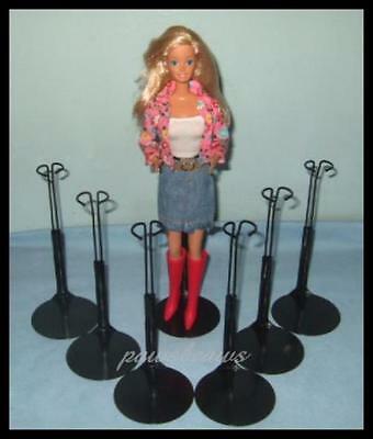 6 Black Kaiser #2275 Barbie Doll Stands For Monster High Fashion Royalty