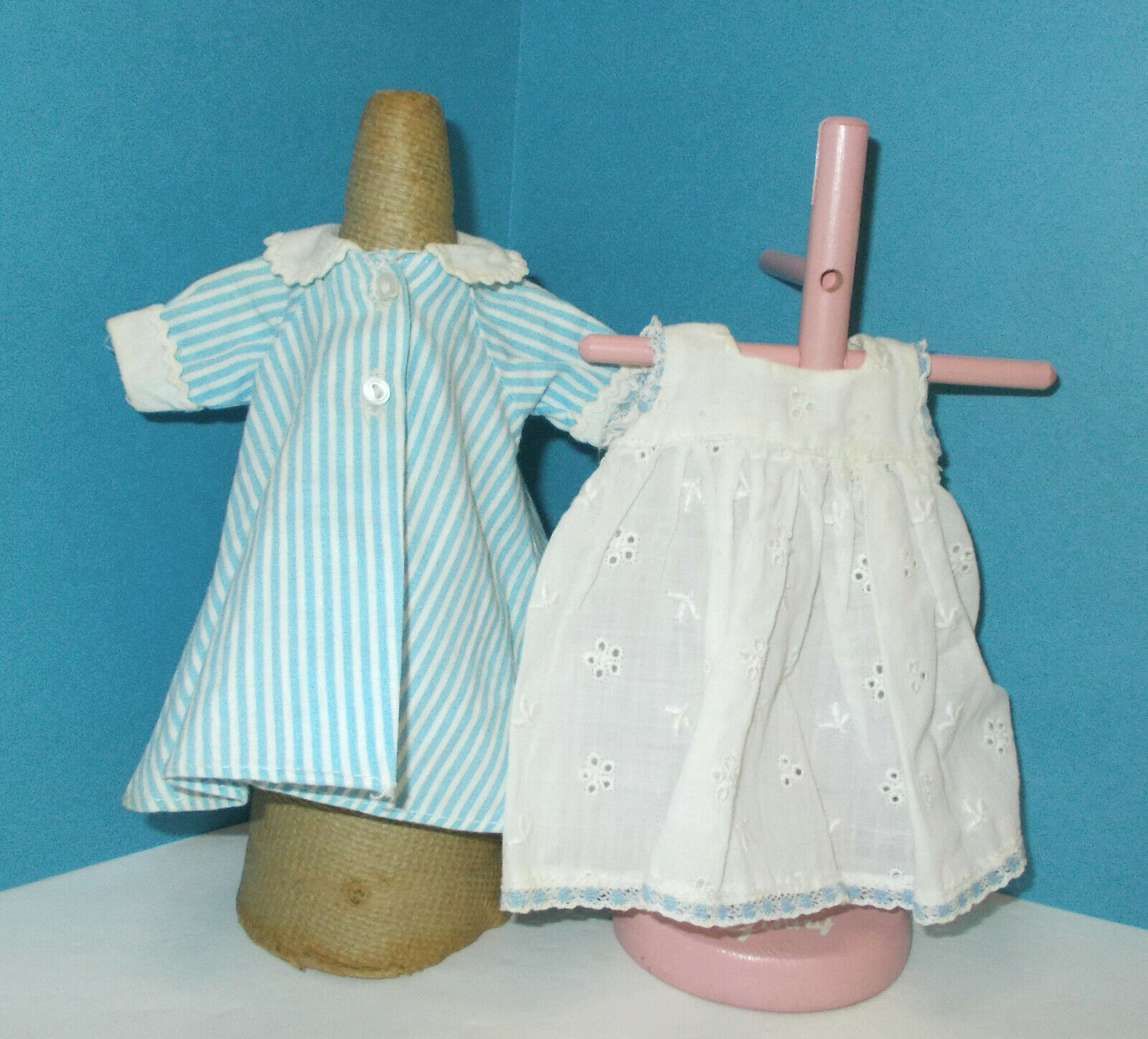 Vintage Madame Alexander-kins 8" Doll Robe And Sleevelss Gown #0425,  1955-1956